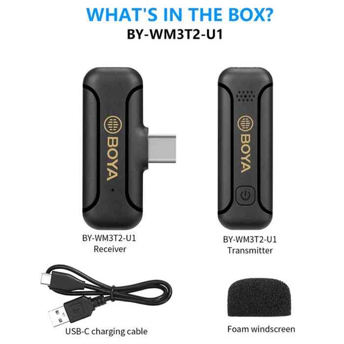 Boya BY-WM3T2-U1 Mini Wireless Microphone Type C